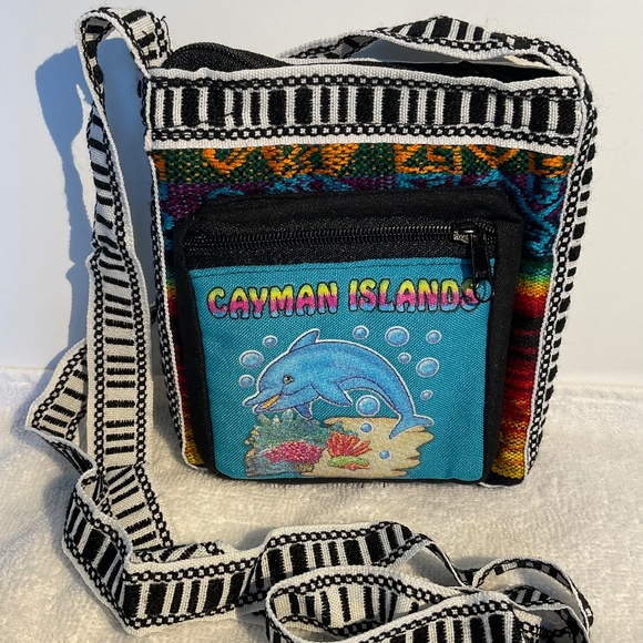 Cayman Islands and Dolphin Small Crossbody Bag - Picture 1 of 13